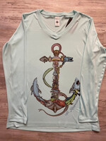 BD Sea Life Anchor L/S Perf Mint