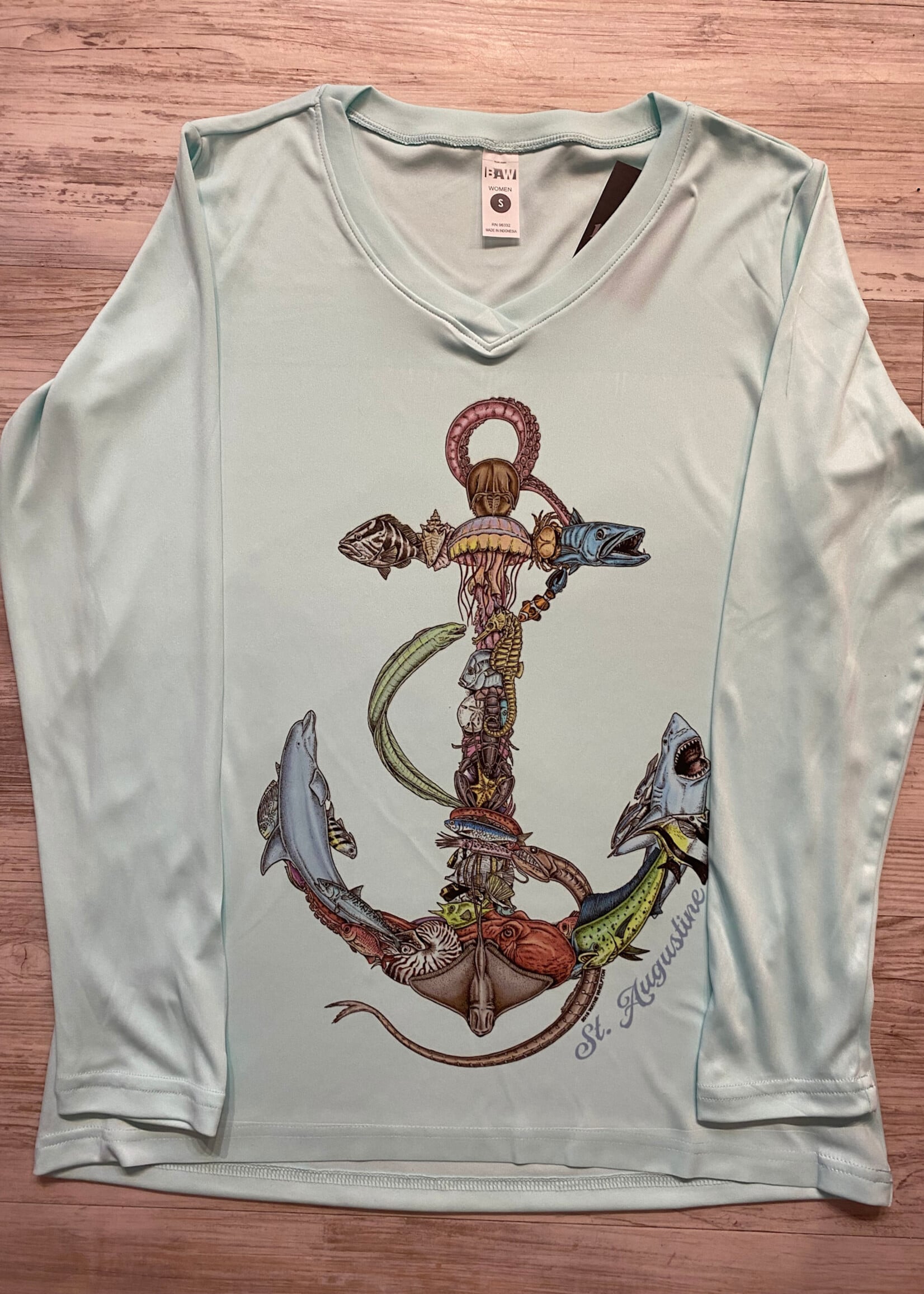 BD Sea Life Anchor L/S Perf Mint