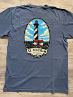 Comfort Colors St Augustine Oval Lighthouse Bluejean S/S T-shirt