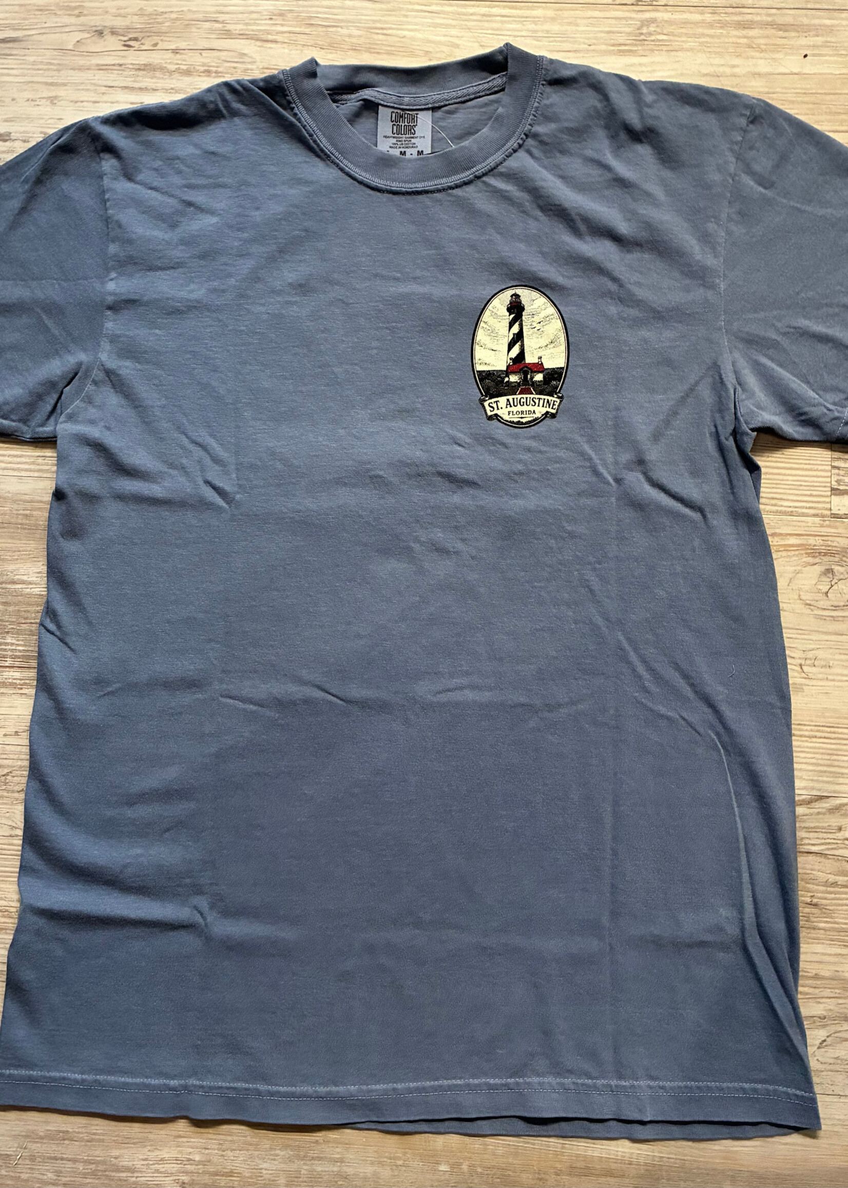 Comfort Colors St Augustine Oval Lighthouse Bluejean S/S T-shirt