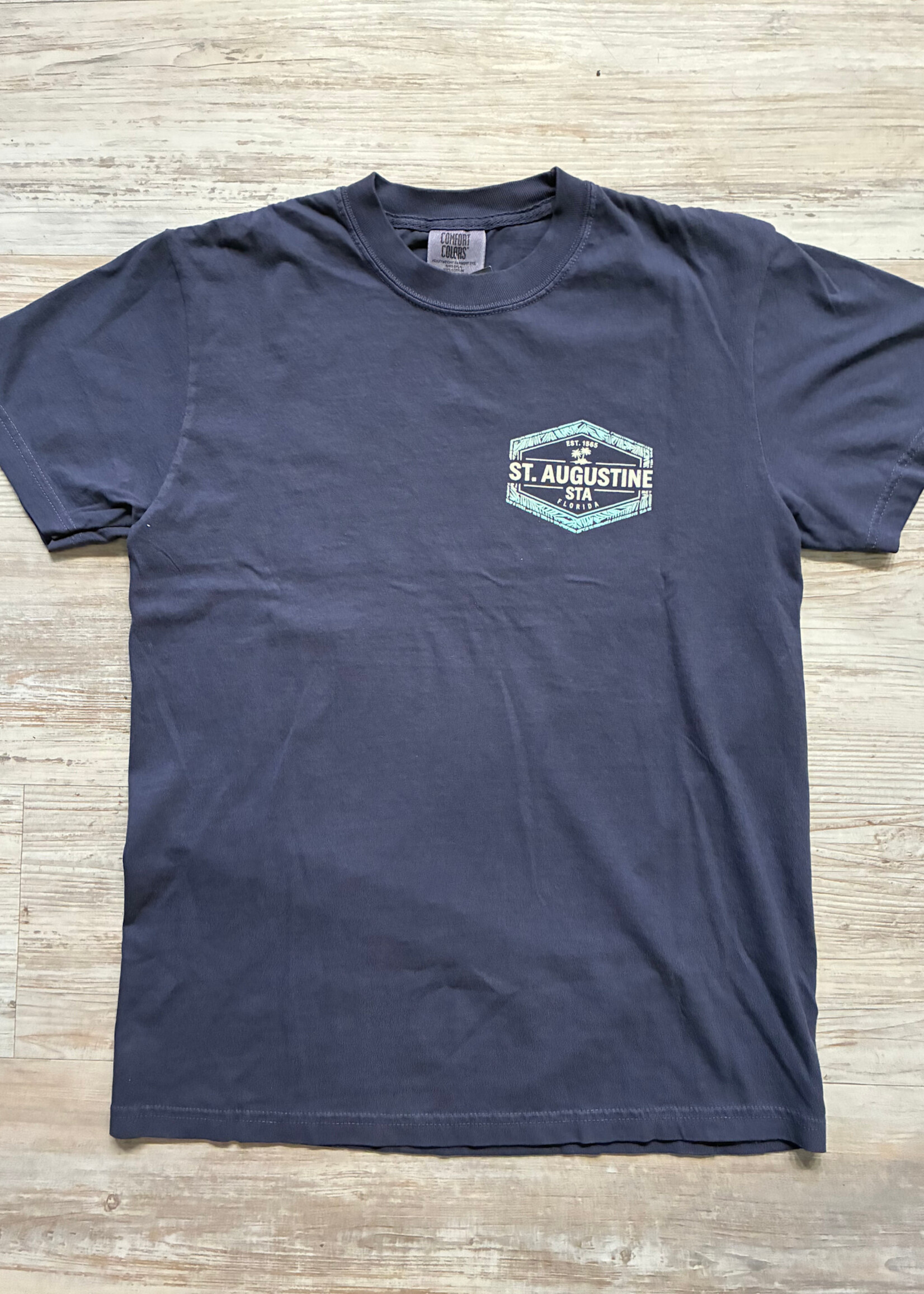 Tropical Border S/S Navy