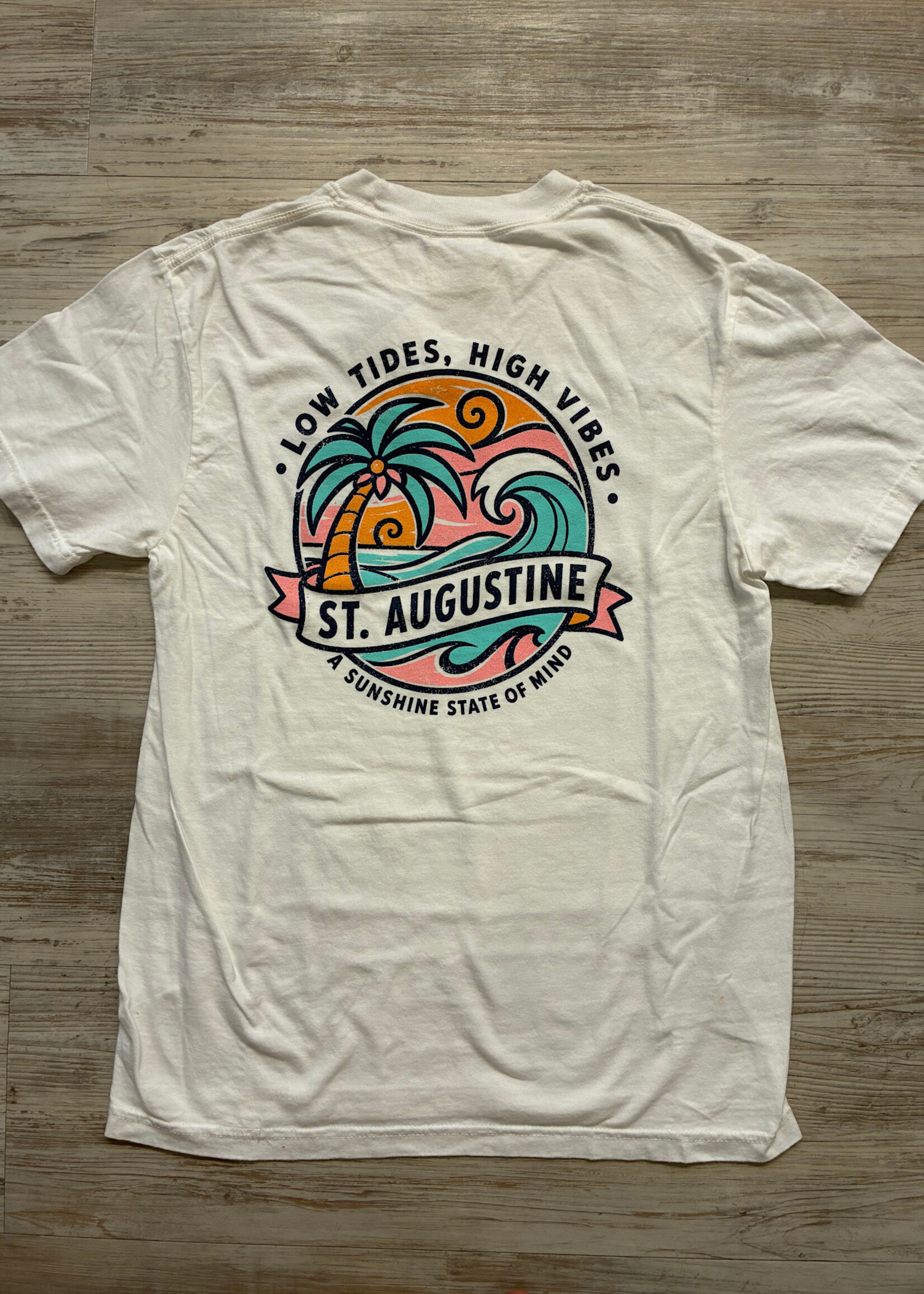 Low Tides High Vibes S/S White