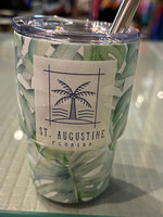 Mini Tumbler 3 oz Green Leaves Palm