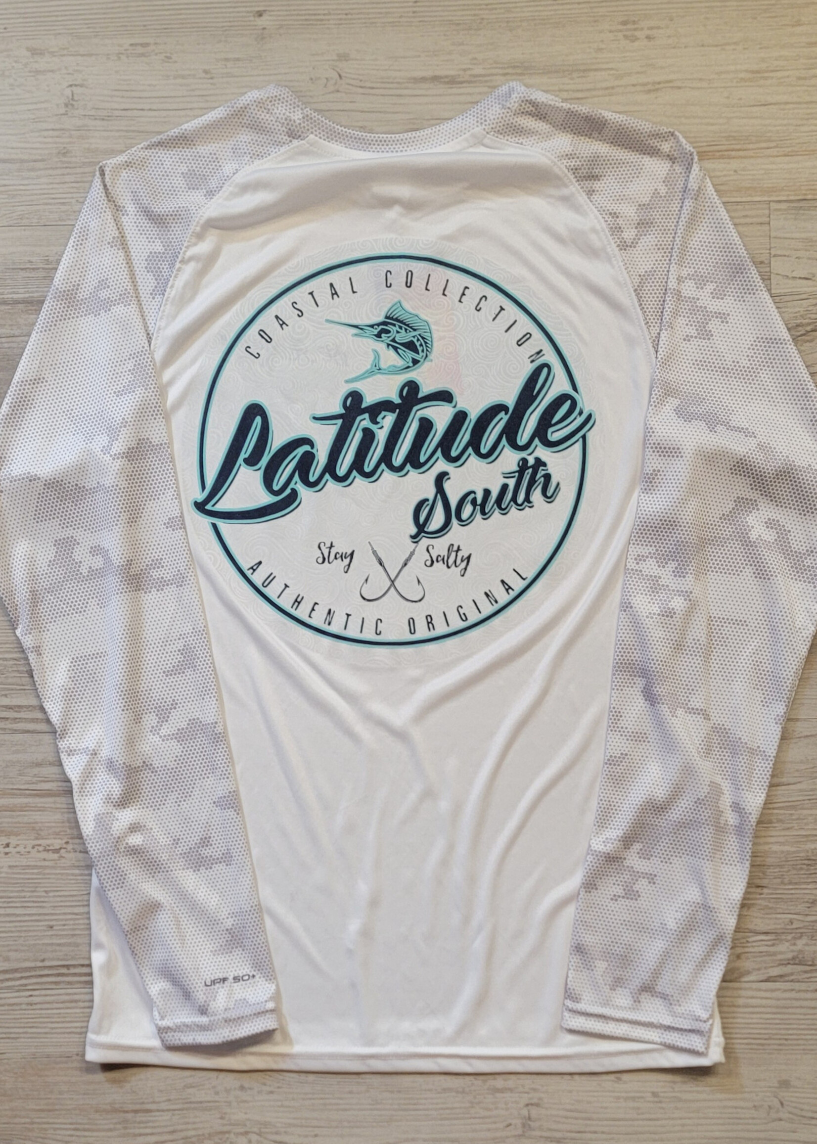 Sport-Tek Latitude South L/S Perf. Silver/Camo