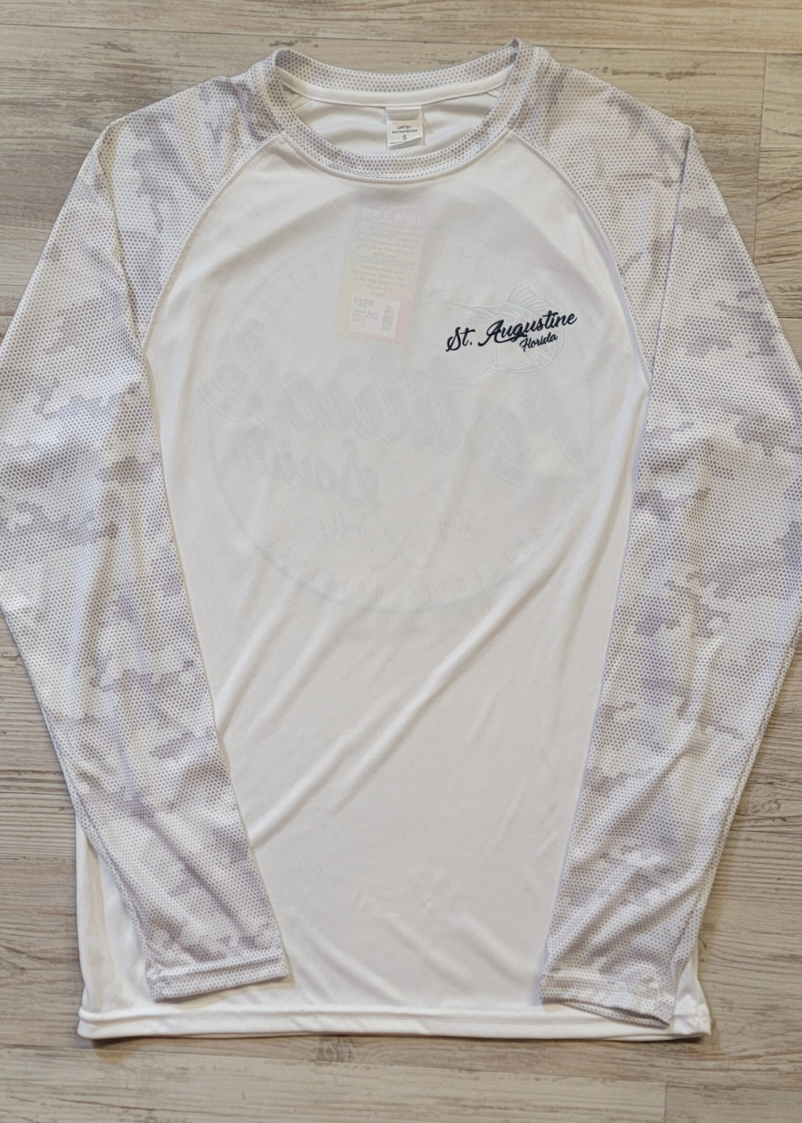 Sport-Tek Latitude South L/S Perf. Silver/Camo