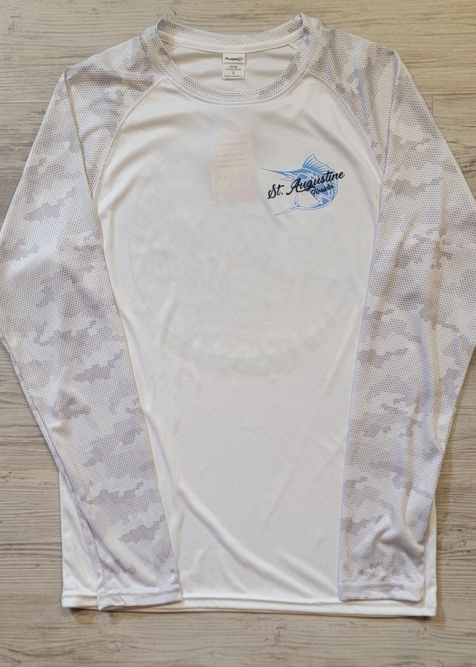 Sport-Tek Latitude South L/S Perf. Silver/Camo