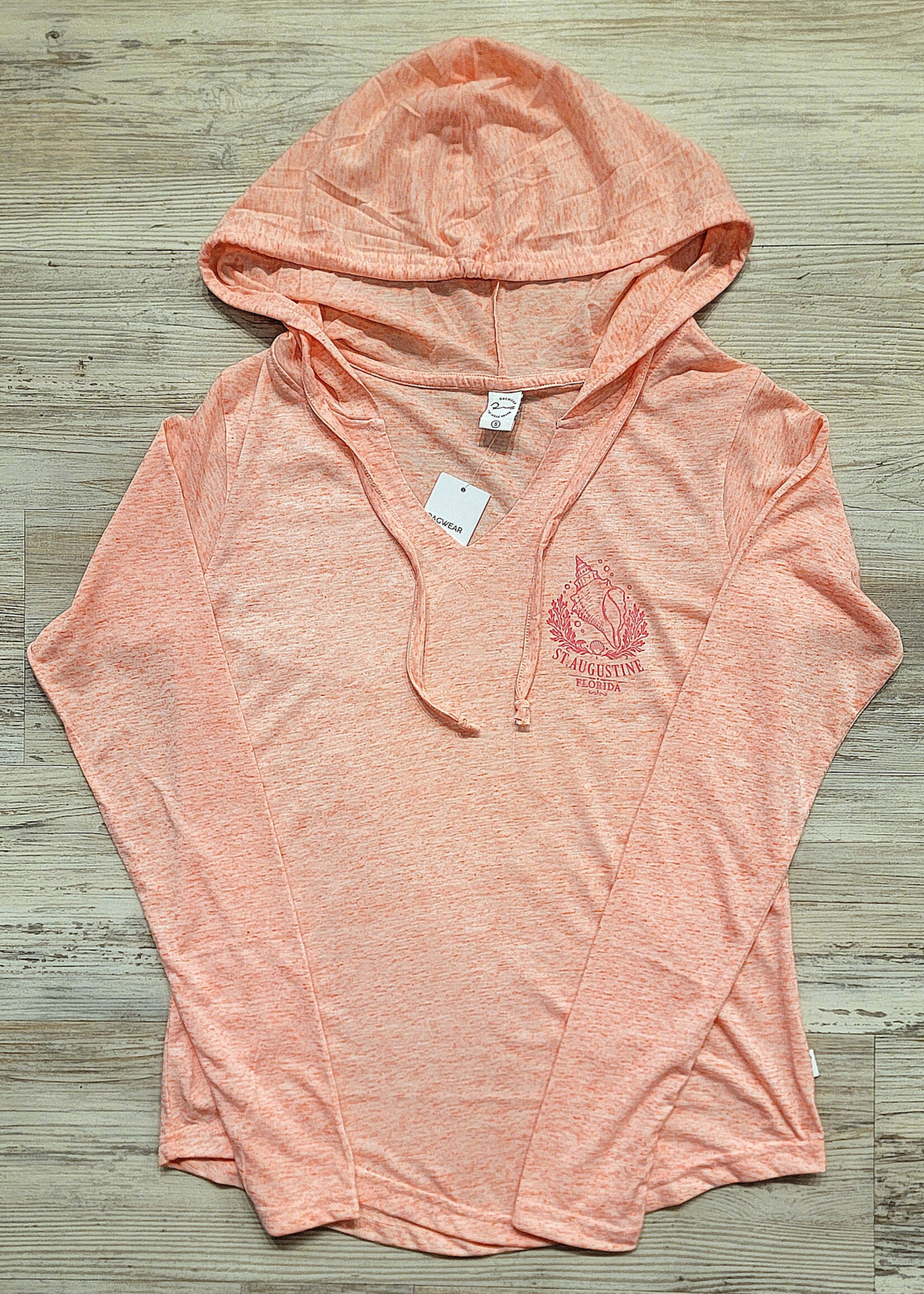 St Aug Vneck Hoodie TB115