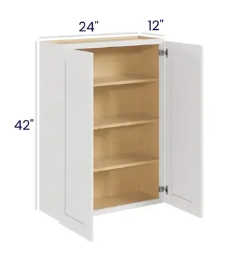 W2442LPTH | 24" W | 42" H Wall Cabinets - Double Door