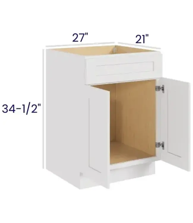 27" W | 34.5" H Vanity Sink Base