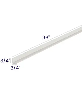 OCM8LP | 96" W | 3/4" H Moldings - Outside Corner