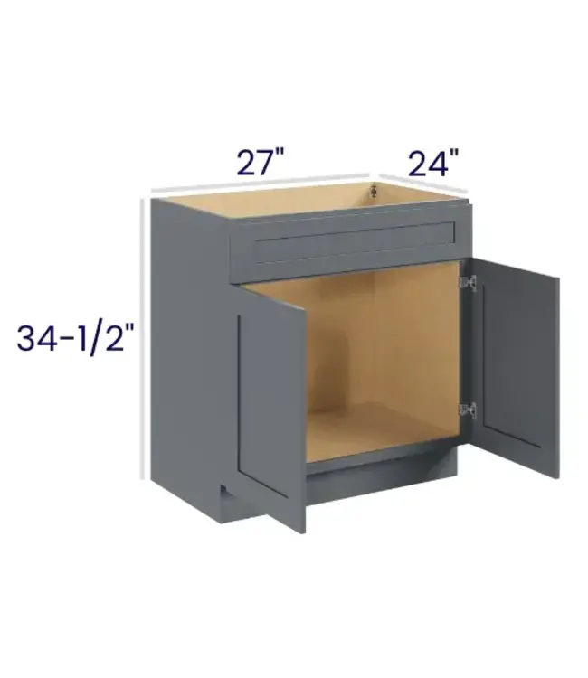 SB27EB | 27" W | 34.5" H Sink Bases