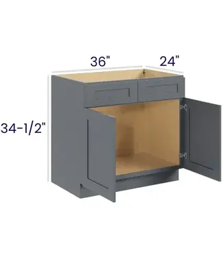 SB36EB | 36" W | 34.5" H Sink Bases