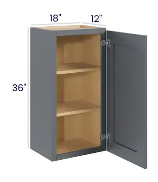 W1836EB | 18" W | 36" H Wall Cabinets - Single Door