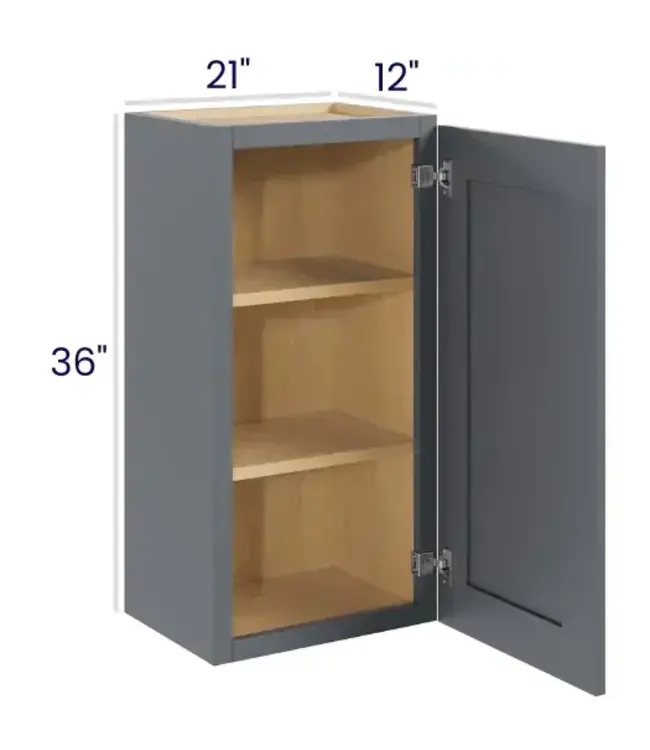 W2136EB | 21" W | 36" H Wall Cabinets - Single Door