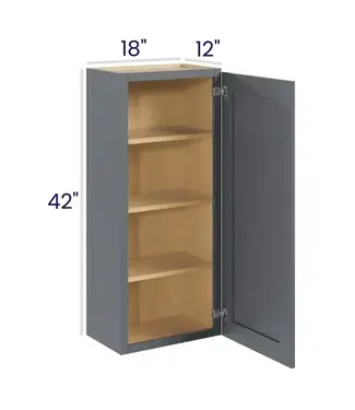 W1842EB | 18" W | 42" H Wall Cabinets - Single Door