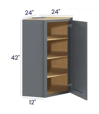 DCW2442EB | 24" W | 42" H Diagonal Corner Wall Cabinets