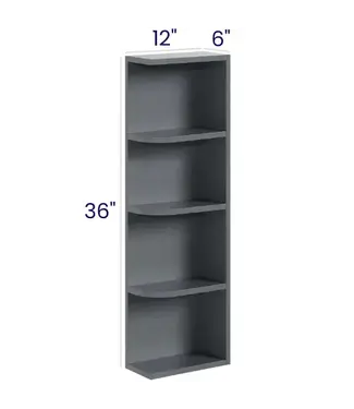 OE636EB | 6" W | 36" H Open End Wall Shelves