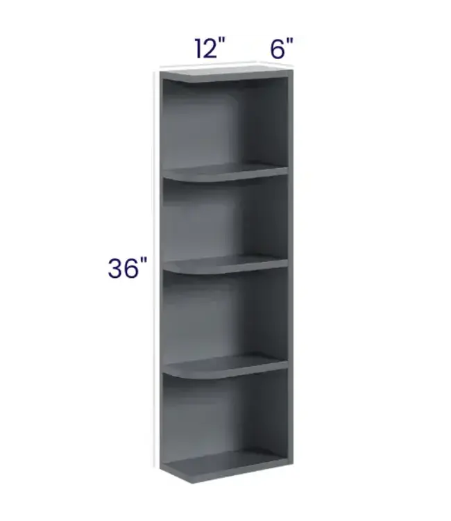 OE636EB | 6" W | 36" H Open End Wall Shelves
