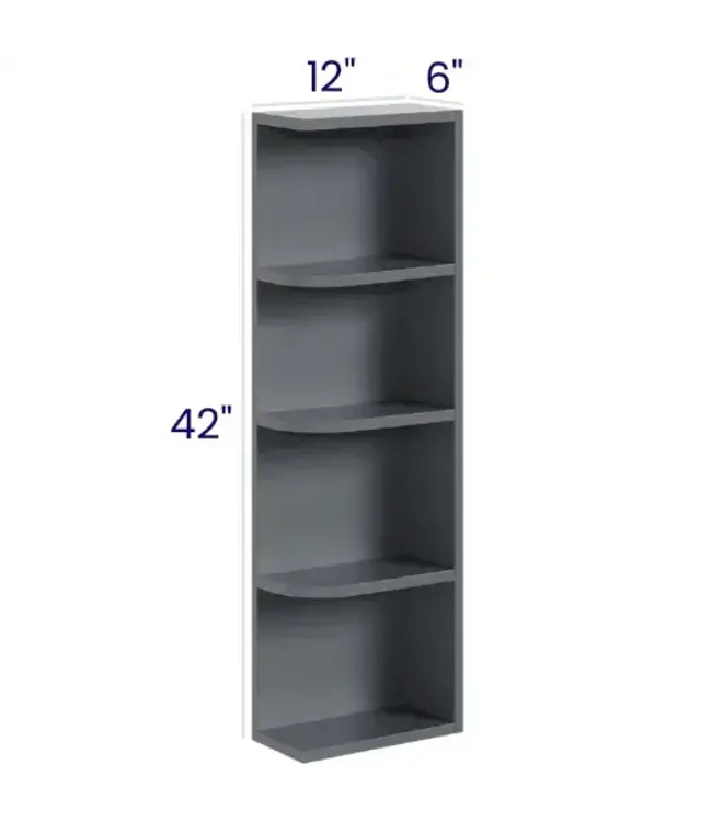 OE1242EB | 12" W | 42" H Open End Wall Shelves