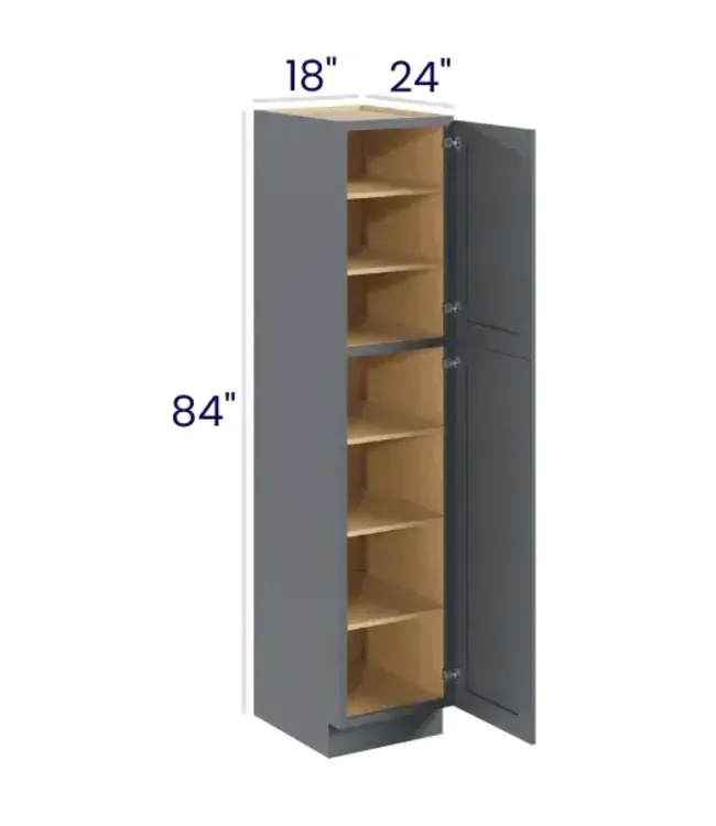 U188424EB | 18"W  | 84" H Pantry Cabinets - Single Door