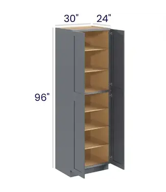 U309624EB | 30" W | 96" H Pantry Cabinets - Double Doors