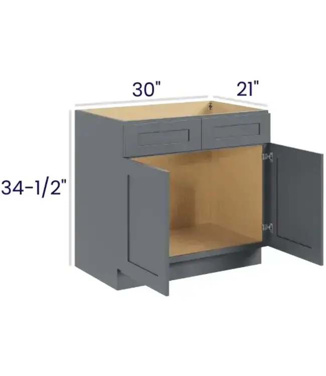 VS30EB | 30"W | 34.5" H Vanity Sink Base