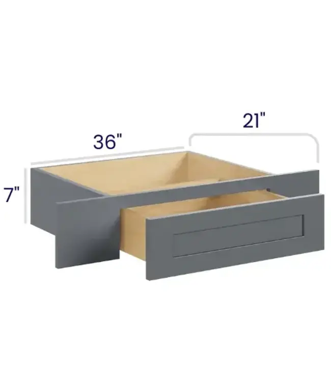 VKD36EB  | 36" W | 7" H Vanity Knee Drawer