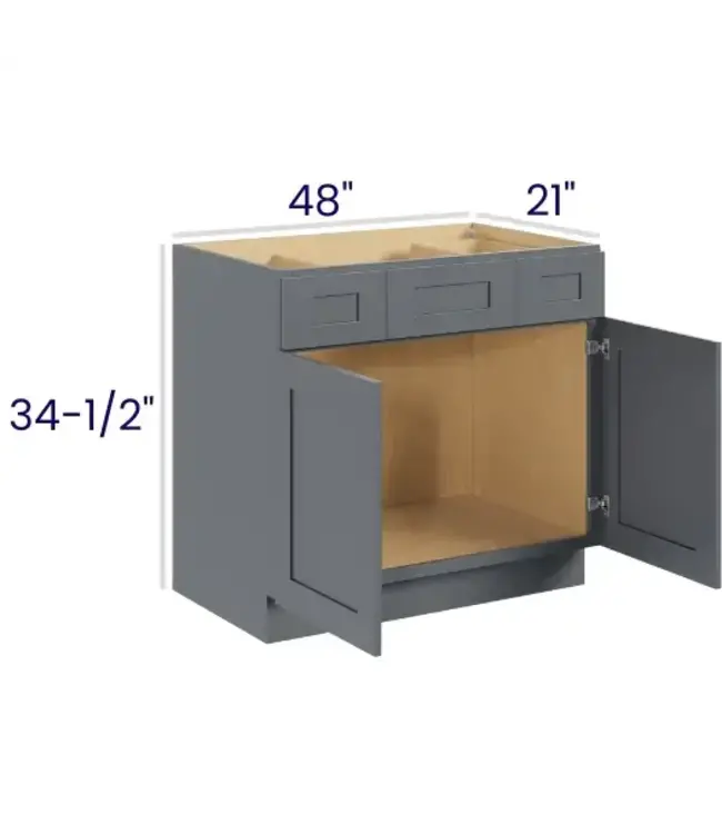 VSD48EB | 48" W | 34.5" H Vanity Sink Drawer Bases