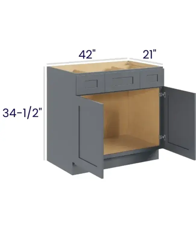 VSD42EB | 42" W | 34.5 " H Vanity Sink Drawer Bases
