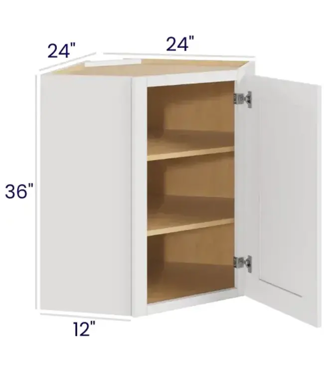 DCW2436LP | 24" W | 36"H Diagonal Corner Wall Cabinets