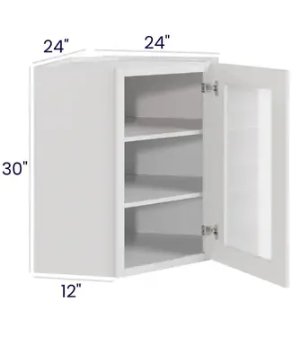 DCW2430GDLP | 24" W | 30" H Diagonal Cabinets with Glass Doors