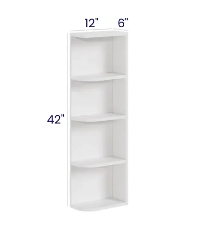 OE6342LP | 6" W | 42" H Open End Wall Shelves