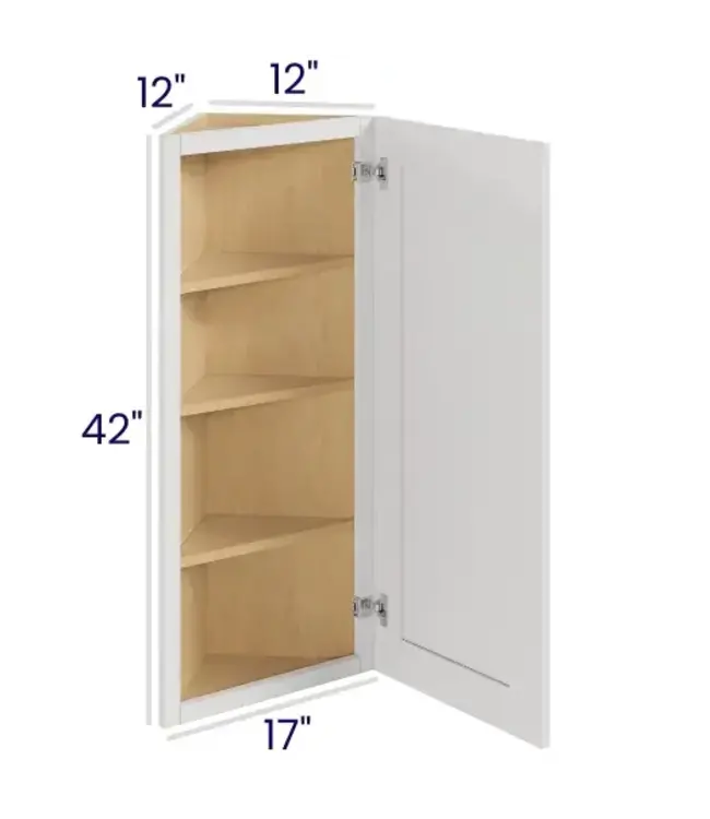 AW1242LP | 12" W | 42" H Angle Wall Cabinets