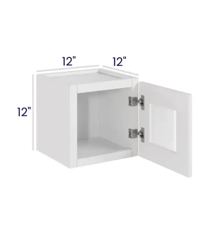 W1212GDLP |12" W | 12" H Single Door Stacker Cabinets w/Glass