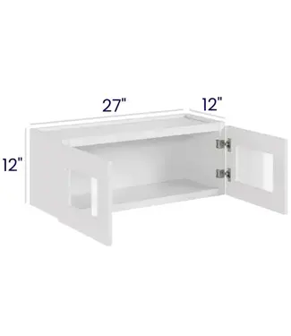 W2712GDLP | 27" W | 12" H Double Door Stacker Cabinets with Glass