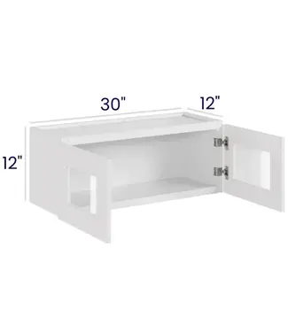W3012GDLP | 30" W | 12" H Double Door Stacker Cabinets with Glass
