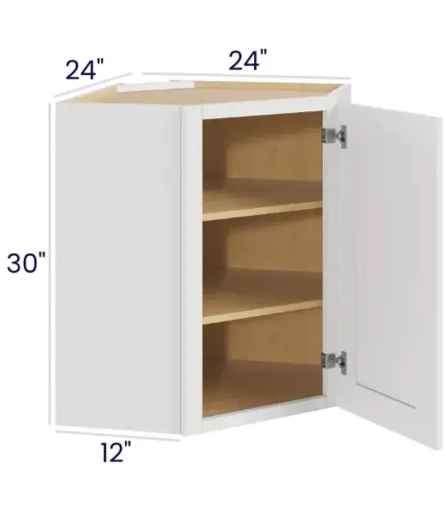 DCW2430LP | 24" W | 30" H Diagonal Corner Wall Cabinets