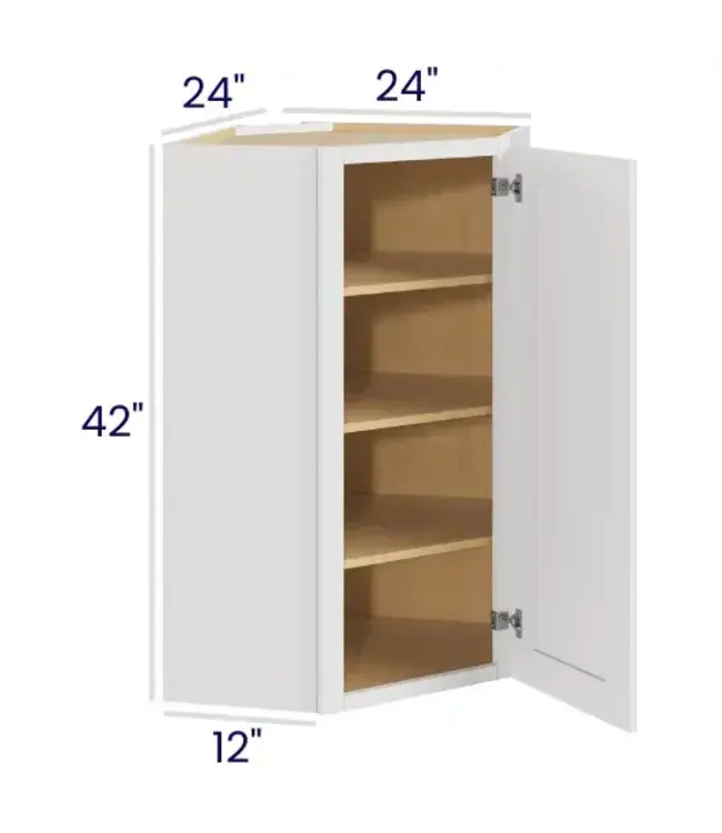 DCW2442LP | 24" W | 42" H Diagonal Corner Wall Cabinets