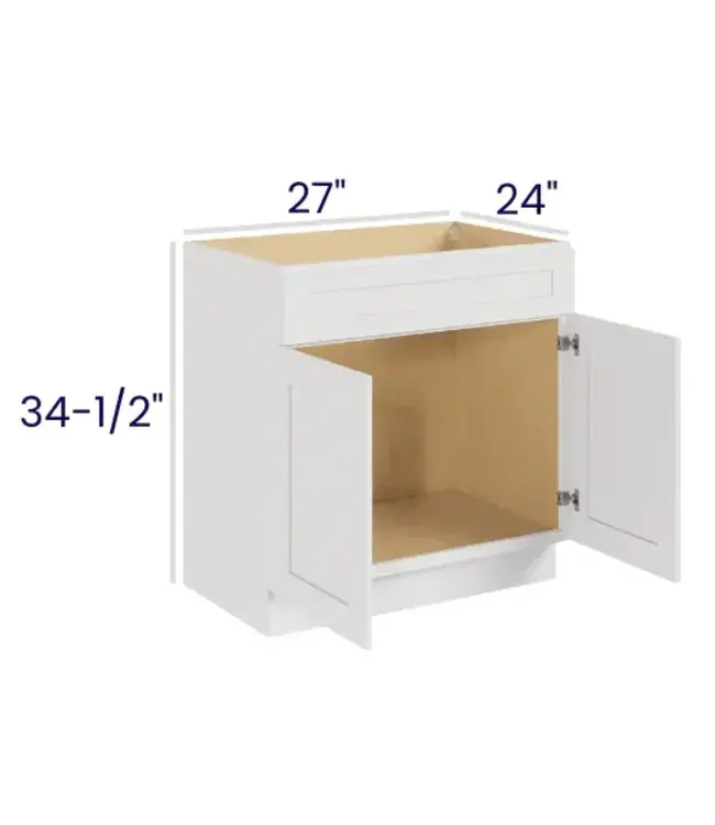 SB27LP | 27" W | 34.5" H Sink Bases