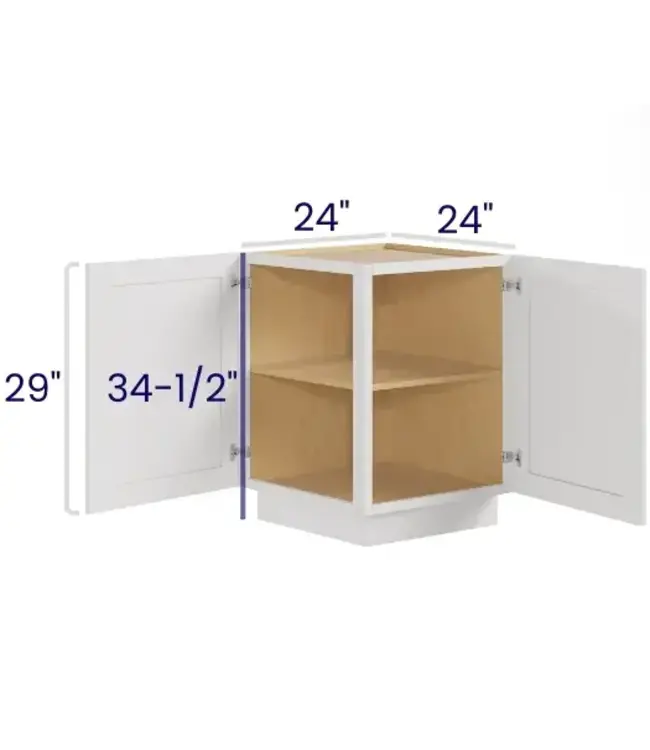BEC24LP | 24" W | 34.5" H Base End Cabinet