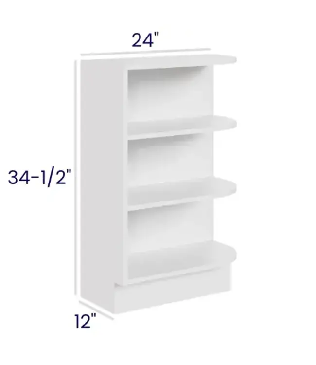 BES12LP | 12" W | 34.5" H Base End Shelf