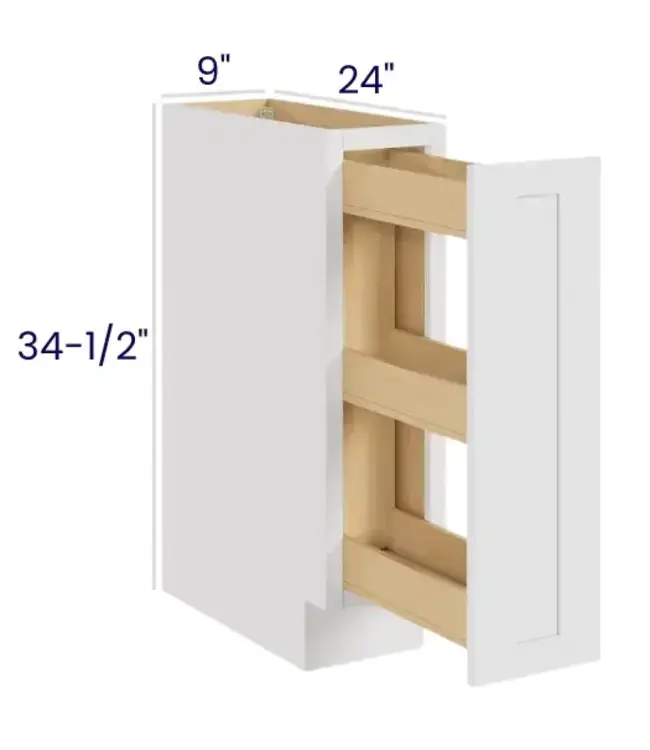 SPB9LP | 9" W | 34.5" Bases With Spice Pullout