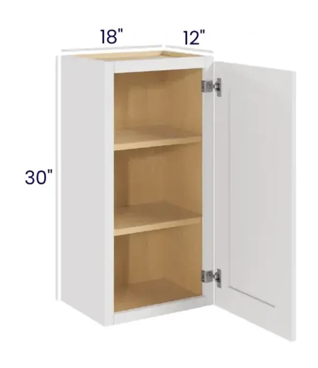 W1830LP | 18" W | 30" H Wall Cabinets - Single Door