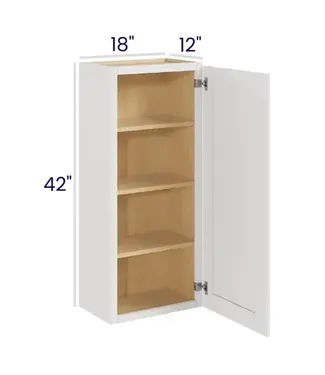 W1842LP | 18" W | 42" H Wall Cabinets - Single Door