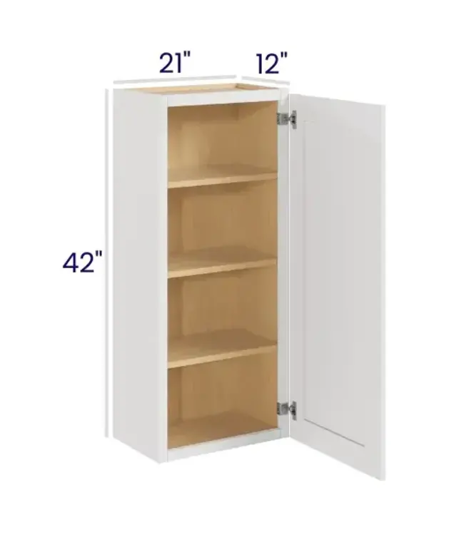 W2142LP | 21" W | 42" H Wall Cabinets - Single Door
