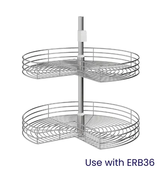 CT36 | 36" W | Lazy Susan Chrome Tray