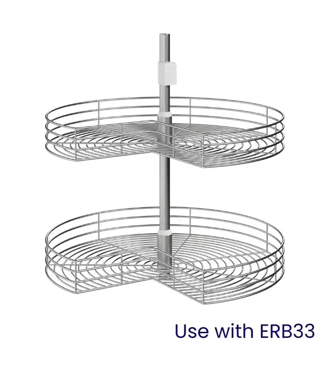 CT33 | 33" W | Lazy Susan Chrome Tray