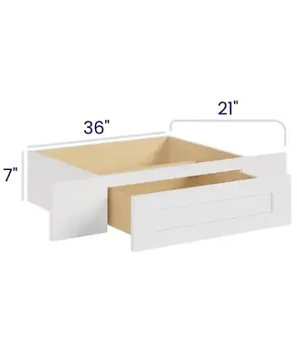 VK3607LP | 36" W | 7" H Vanity Knee Drawer