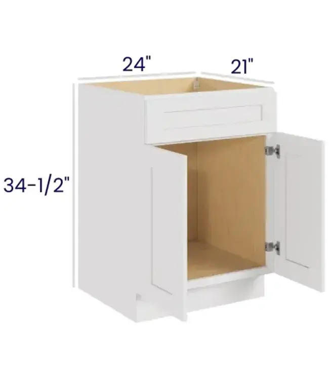 VS24LP | 24" W | 34.5" H Vanity Sink Base