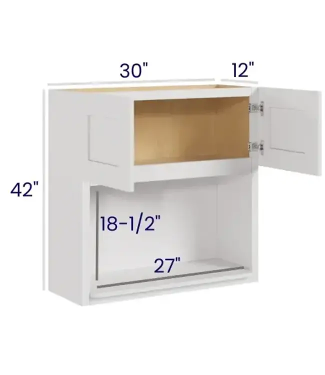 MO3042LP | 30" W | 42" H Microwave Wall Cabinets